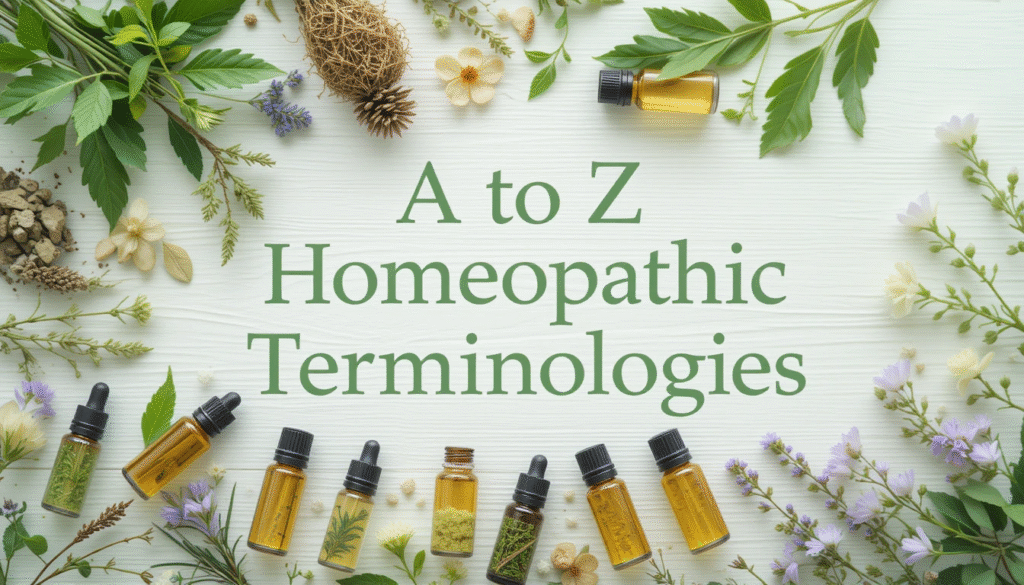 Homeopathic terminologies